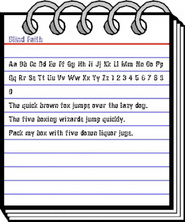 Blind Faith Regular animated font preview Blind Faith Regular animated font preview