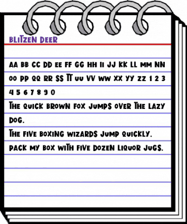 Blitzen Deer Regular animated font preview Blitzen Deer Regular animated font preview