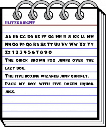 Blitzkrieg NF Regular animated font preview Blitzkrieg NF Regular animated font preview