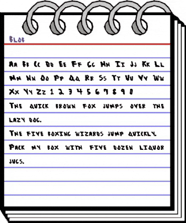 Blob Normal animated font preview Blob Normal animated font preview