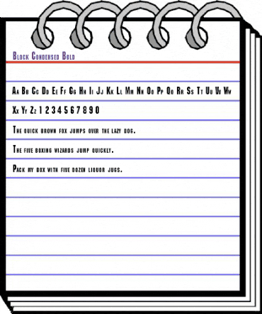 Block-Condensed Bold animated font preview Block-Condensed Bold animated font preview