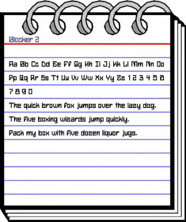 Blocker-2 Regular animated font preview