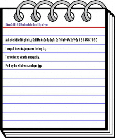 BlockGothicRR Regular animated font preview BlockGothicRR Regular animated font preview
