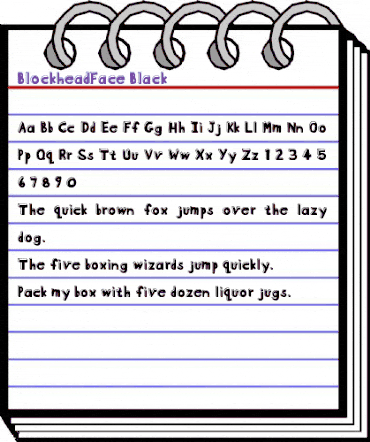 BlockheadFace-Black Black animated font preview BlockheadFace-Black Black animated font preview