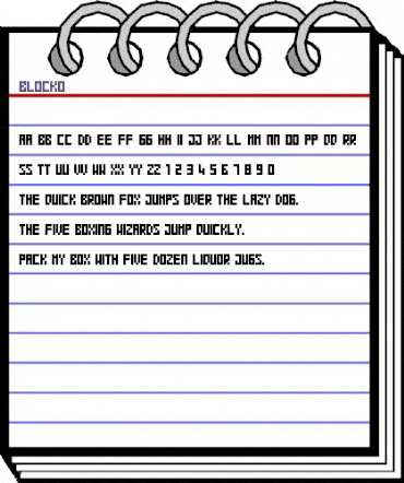 Blocko Medium animated font preview