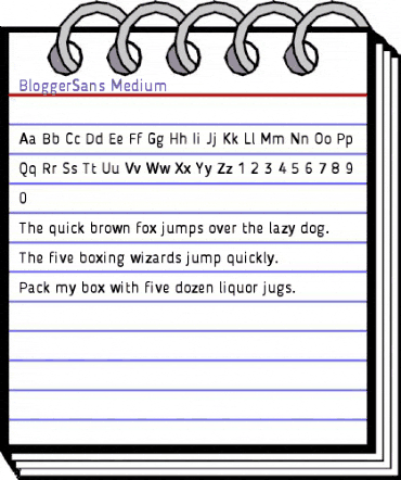 Blogger Sans Medium animated font preview Blogger Sans Medium animated font preview
