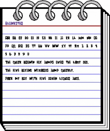 Blonkster Regular animated font preview Blonkster Regular animated font preview