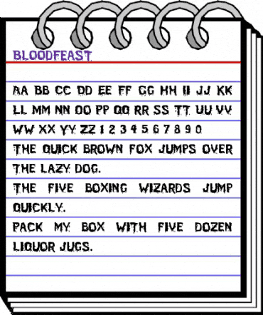 BloodFeast Regular animated font preview BloodFeast Regular animated font preview