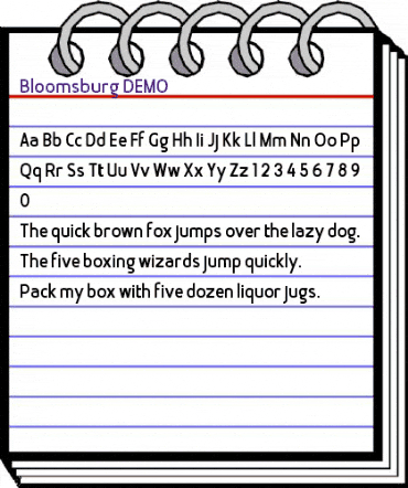 Bloomsburg Regular animated font preview Bloomsburg Regular animated font preview
