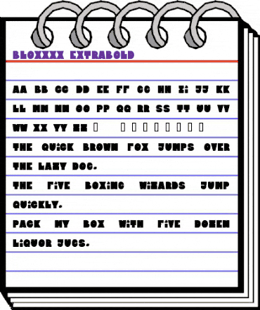 Bloxxxx ExtraBold animated font preview Bloxxxx ExtraBold animated font preview