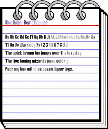 Blue Angel - Demo Regular animated font preview Blue Angel - Demo Regular animated font preview