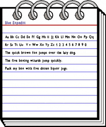 Blue Expeditt Regular animated font preview Blue Expeditt Regular animated font preview