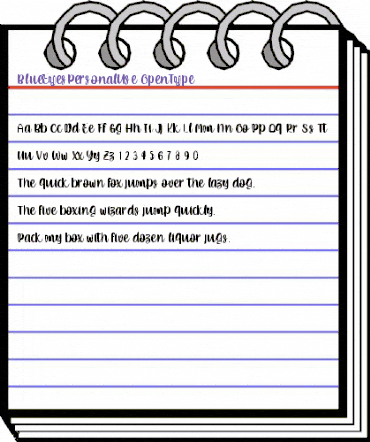 Blue Eyes - Personal Use Regular animated font preview Blue Eyes - Personal Use Regular animated font preview