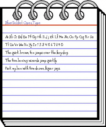 Blue Goblet Regular animated font preview Blue Goblet Regular animated font preview