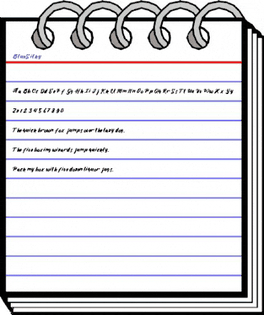 BlueSilky Regular animated font preview