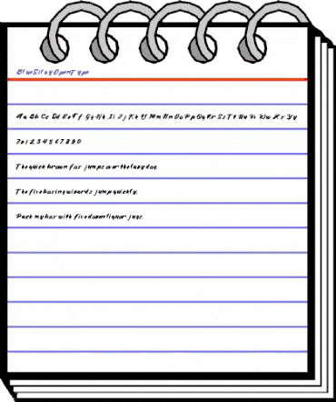 BlueSilky Regular animated font preview BlueSilky Regular animated font preview