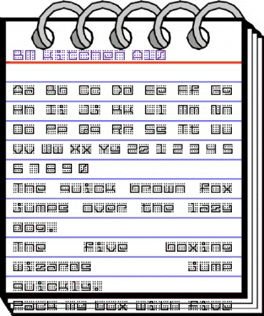 BM kitchen A10 animated font preview
