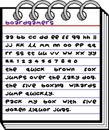 Boardgamers Regular animated font preview Boardgamers Regular animated font preview