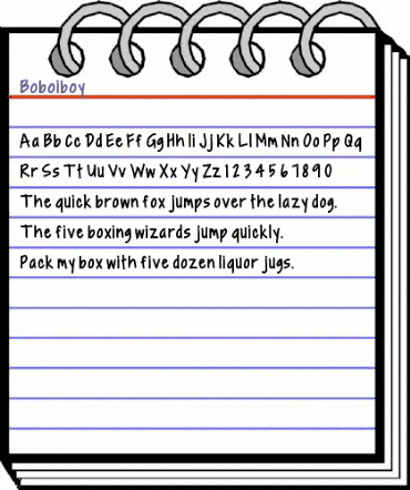 Boboiboy Regular animated font preview Boboiboy Regular animated font preview