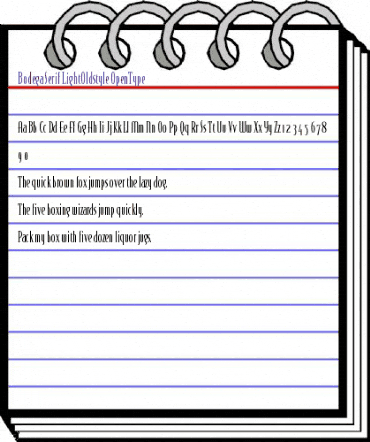 BodegaSerif LightOldstyle animated font preview BodegaSerif LightOldstyle animated font preview