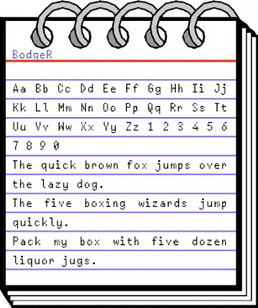 Bodge Regular animated font preview