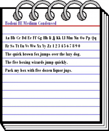 Bodoni BE Bold animated font preview Bodoni BE Bold animated font preview