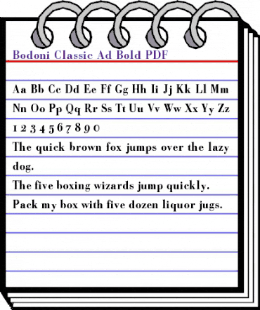 Bodoni Classic Ad Bold animated font preview Bodoni Classic Ad Bold animated font preview
