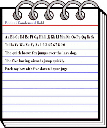 Bodoni-Condensed Bold animated font preview Bodoni-Condensed Bold animated font preview