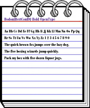 Bodoni Berthold Condensed BQ Regular animated font preview Bodoni Berthold Condensed BQ Regular animated font preview