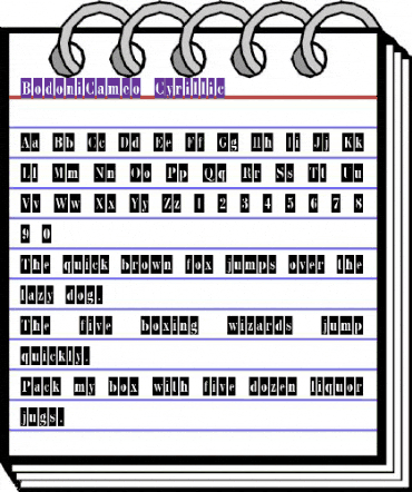BodoniCameo Cyrillic animated font preview