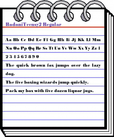 BodoniTeensy2 Regular animated font preview BodoniTeensy2 Regular animated font preview