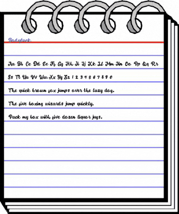 Bodyluck Regular animated font preview Bodyluck Regular animated font preview