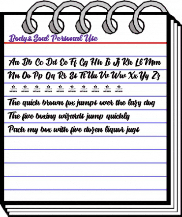 BodySoul personal Use Regular animated font preview BodySoul personal Use Regular animated font preview