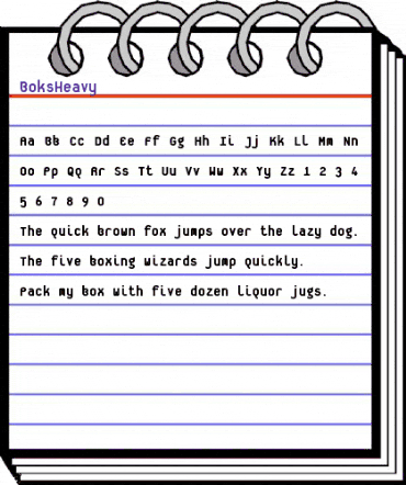 Boks Heavy animated font preview