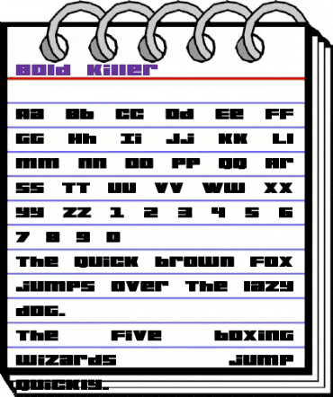 Bold Killer Regular animated font preview Bold Killer Regular animated font preview