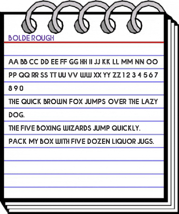 Bolde Rough Regular animated font preview Bolde Rough Regular animated font preview