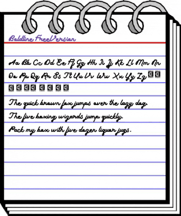 Boldline Free Version Regular animated font preview Boldline Free Version Regular animated font preview