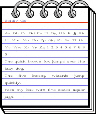 Boldly Go Regular animated font preview