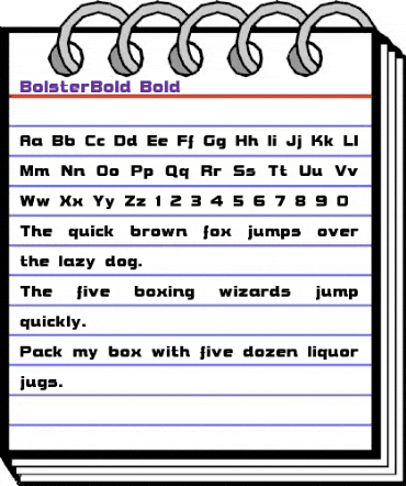 BolsterBold Bold animated font preview BolsterBold Bold animated font preview
