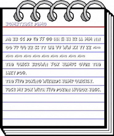 Bombtrack Demo Regular animated font preview