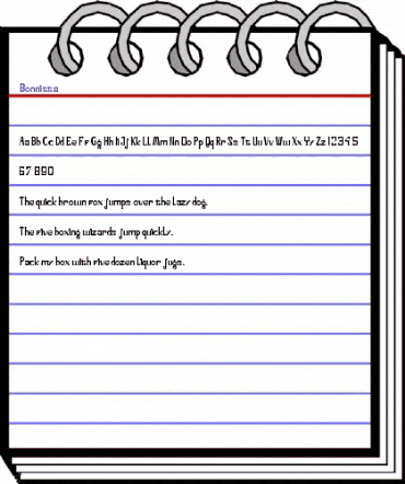 Bonnitta Regular animated font preview
