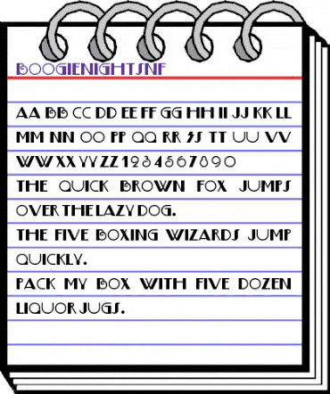 BoogieNightsNF Regular animated font preview BoogieNightsNF Regular animated font preview