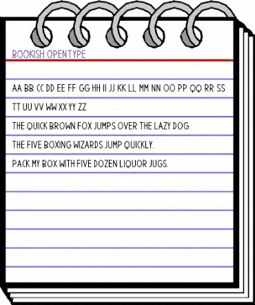 Bookish Regular animated font preview Bookish Regular animated font preview