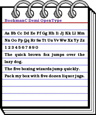 BookmanC Regular animated font preview BookmanC Regular animated font preview