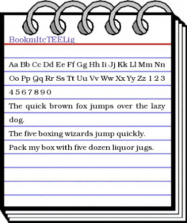 BookmItcTEELig Regular animated font preview BookmItcTEELig Regular animated font preview