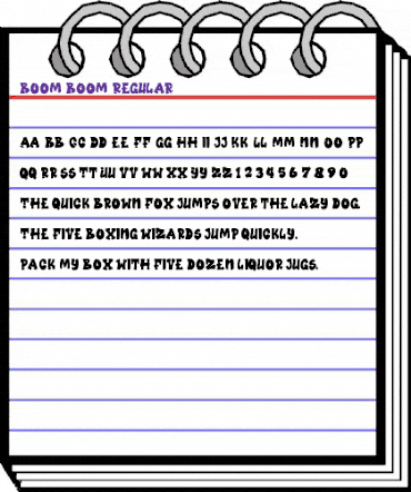 Boom Boom Regular animated font preview Boom Boom Regular animated font preview