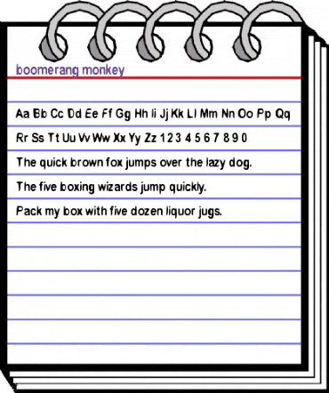 boomerang monkey normal animated font preview boomerang monkey normal animated font preview