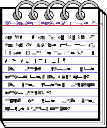 BordersOrnament 1 Regular animated font preview