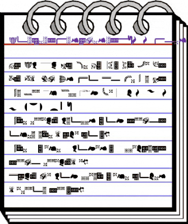 BordersOrnaments P01 animated font preview