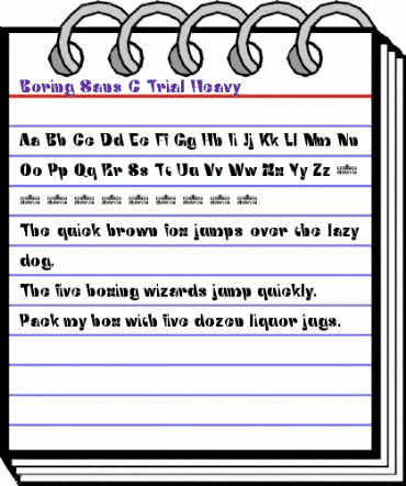 Boring Sans C Trial Heavy animated font preview Boring Sans C Trial Heavy animated font preview